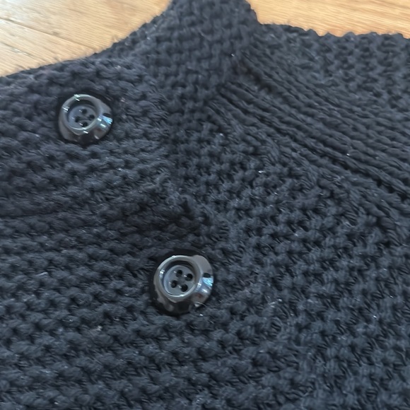 Black Chunky Knit Cardigan by JCrew - Picture 3 of 10